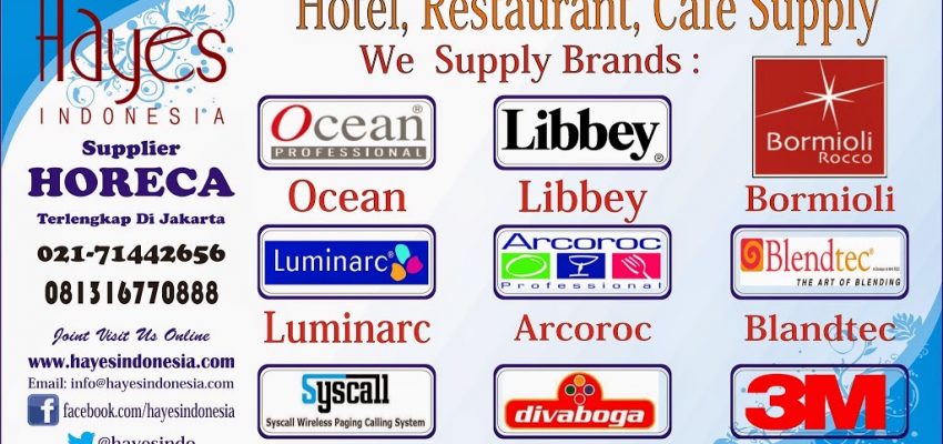 Supplier kebutuhan dapur hotel dan cafe di jakarta 021-7873562 Hp:081316770888